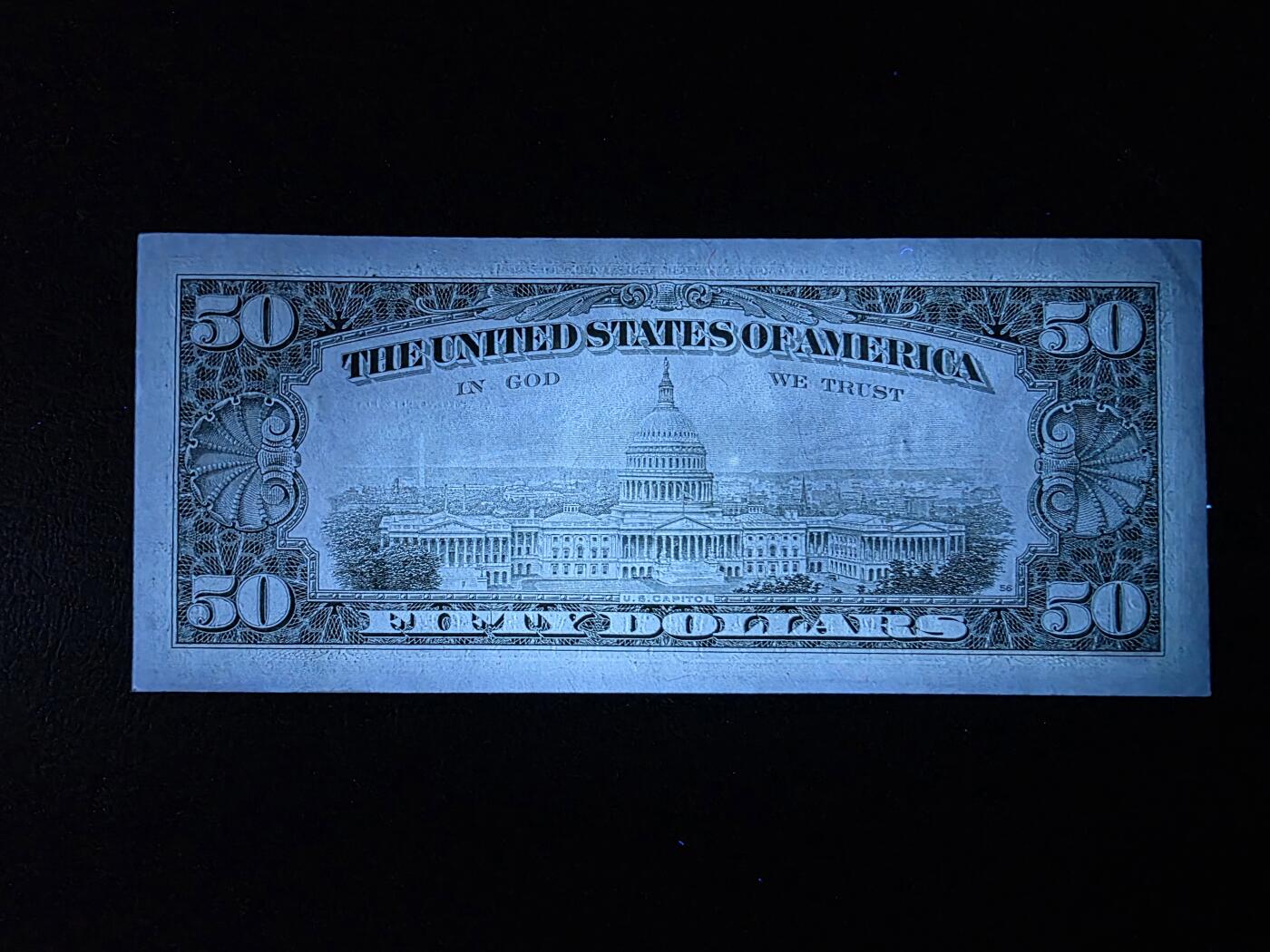 叁拾收藏第35期 小头50美元  UNC-  一个角有问题