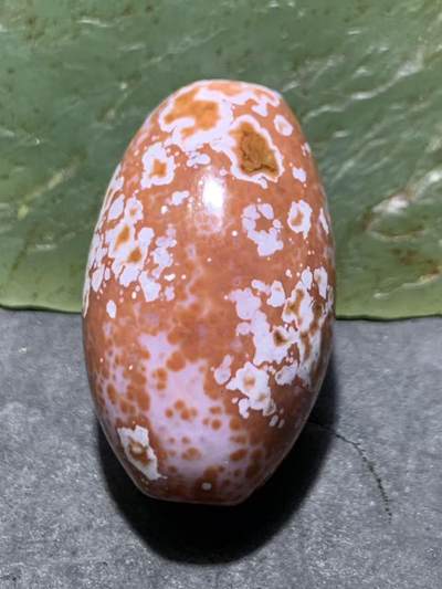 精美罕见冰飘红白配色踏雪寻梅战国红玛瑙桶珠一颗！ - 精美罕见冰飘红白配色踏雪寻梅战国红玛瑙桶珠一颗！