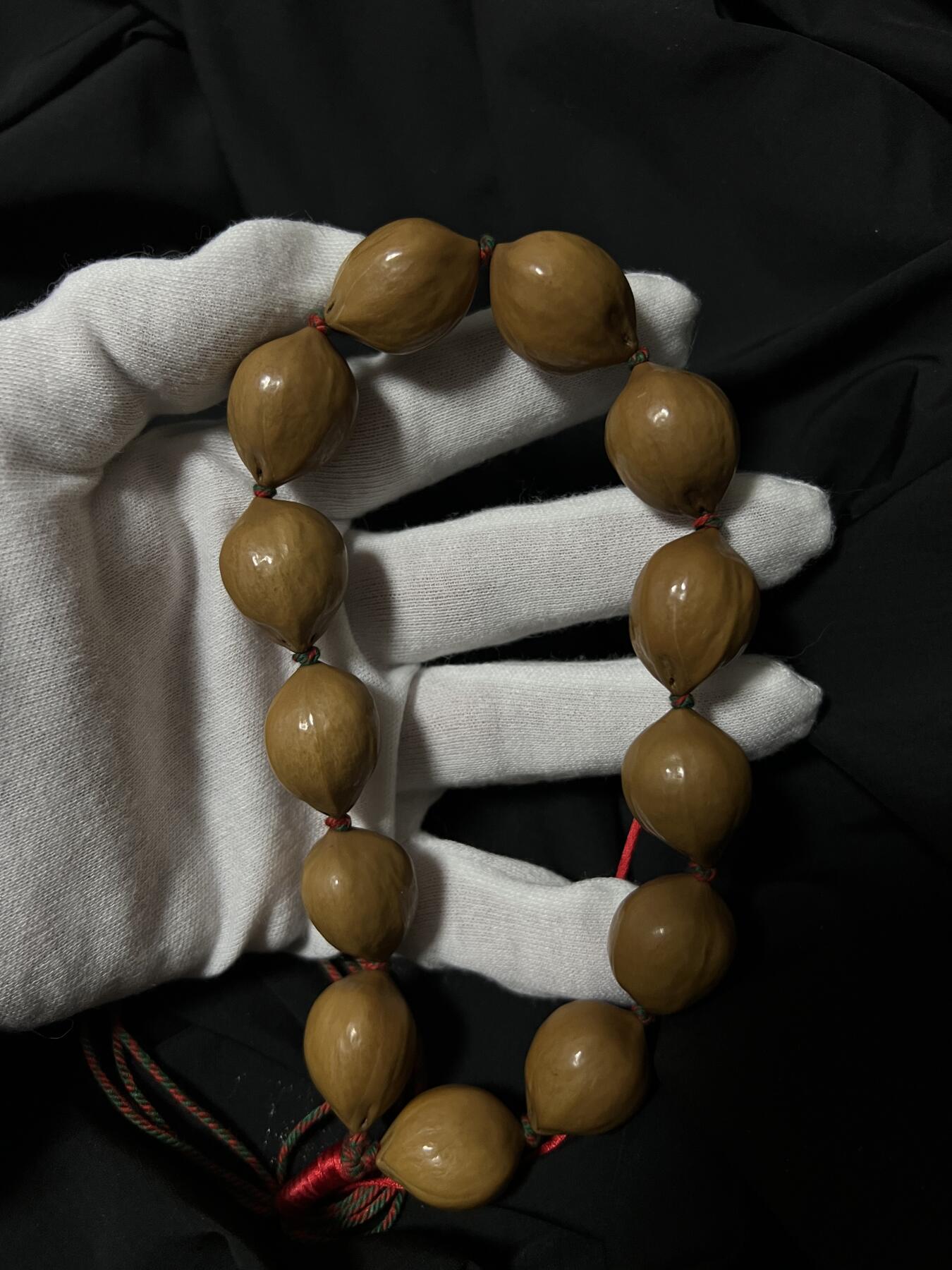 零元拍：精抛 铁核素珠橄榄核手持：19/24MM