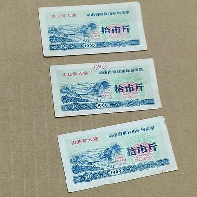 PCAI钱币  7-800 钱币邮票小专场 - 老版粮票一组