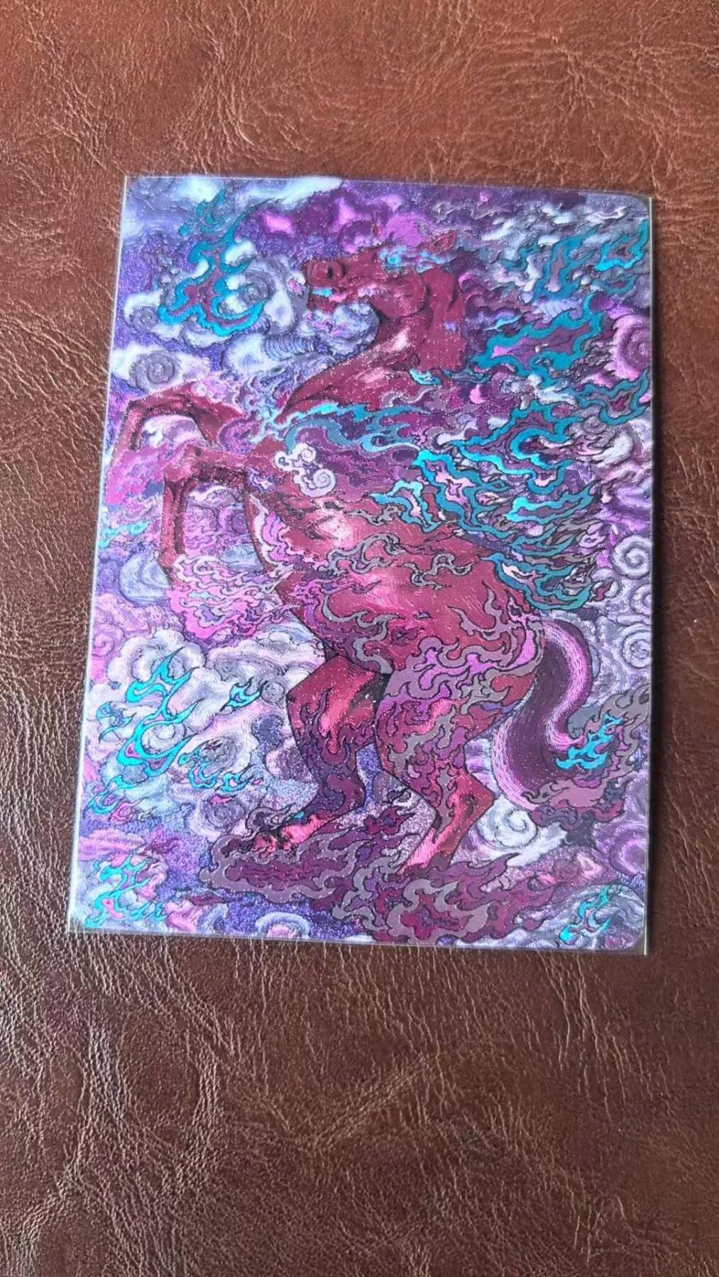 龙虎卡牌-八二场（满200元包邮，无佣金，每周六结拍，欢迎送拍） 【编号358】同好会三周年纪念 - 紫马 (500编)