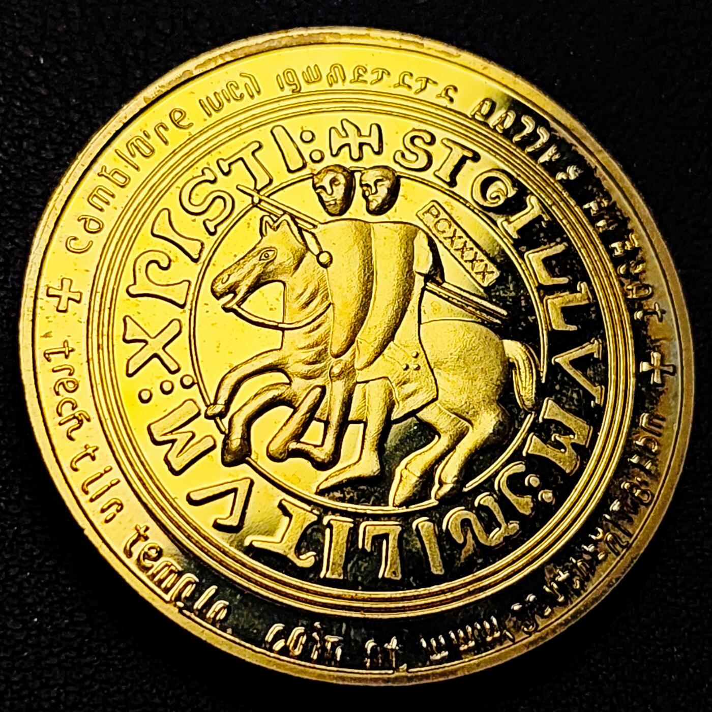 泉币菌-第221场-拍品多 请提前出价 纪念章 马剑骑士 40×3mm 