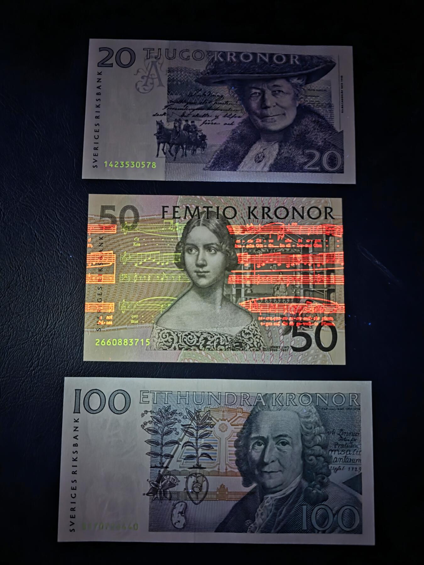 叁拾收藏第35期 瑞典初版20拉格洛夫/50夜莺珍妮林德/100卡尔林奈  UNC