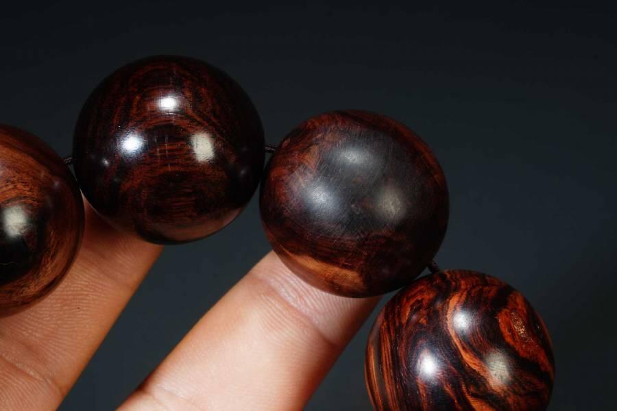 上海都达杂项专场六十八【全场包邮】 海南黄花梨3.0圆珠手串 附鉴定证书95-278