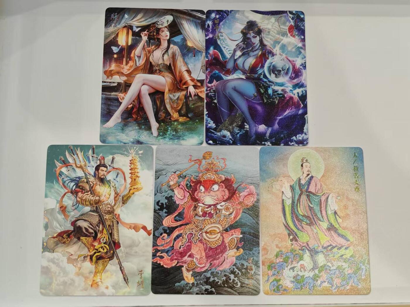 言遇卡牌 第七期【2026.04.11周六晚22：00截拍】 燎原西游 普卡5张 白骨精+殷温娇+李靖+灵感大王+太乙救苦天尊