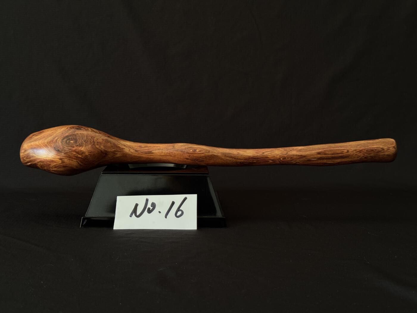 零元拍：NO.16海南黄花梨随形文玩把玩棍，尺寸长约：34CM