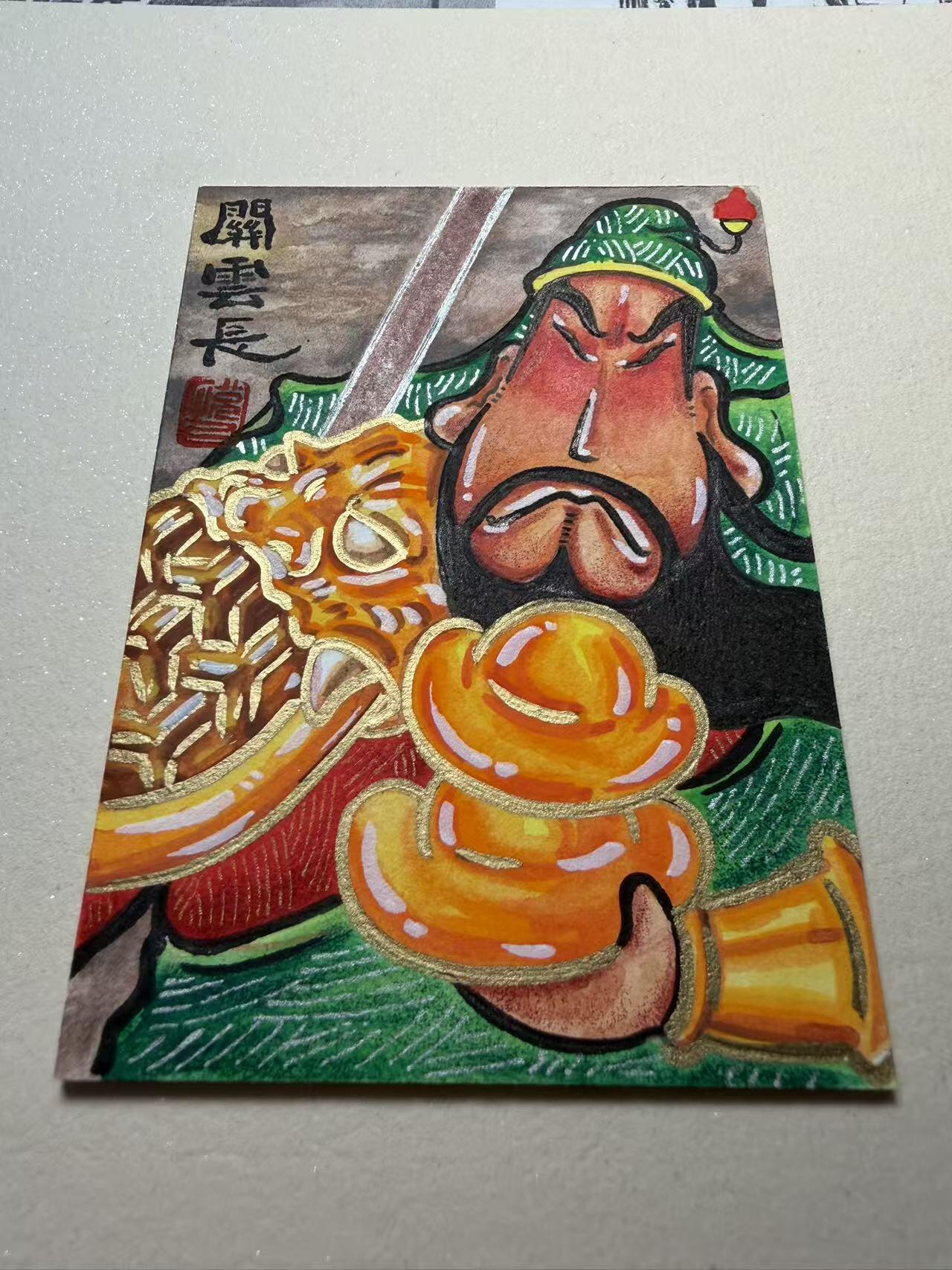 天玑星卡拍第186期《4.9周四截拍》持续收拍收评中 满赠卡需备注 【手绘卡】居子 关云长 手绘卡