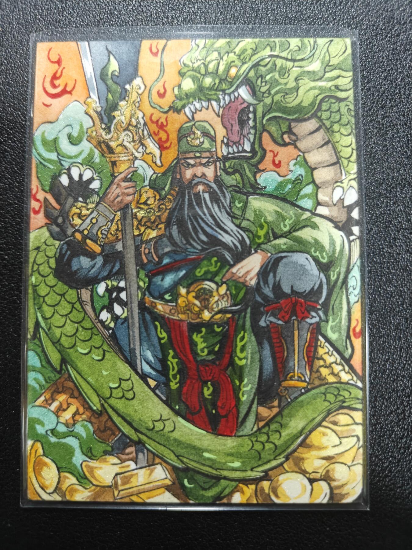 天玑星卡拍第186期《4.9周四截拍》持续收拍收评中 满赠卡需备注 【手绘卡】Rubick 青龙 关羽 手绘卡