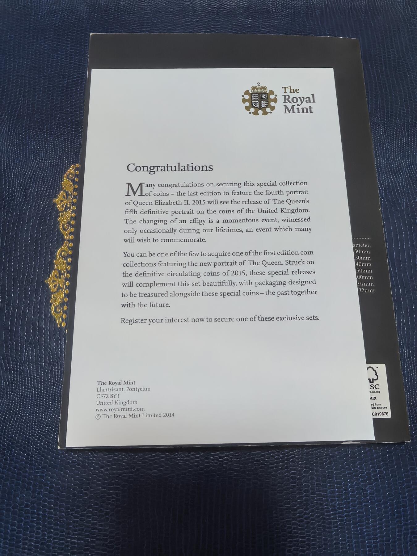 长老汇马年精选第十六场拍卖 2015英国盾徽8枚普制套币