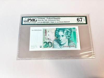 【Blue Auction】世界纸币精拍第806期——18级TOP拍卖/信誉/品质/专业/高效💫 - 【a版】德国 1991年20马克 PMG67EPQ 