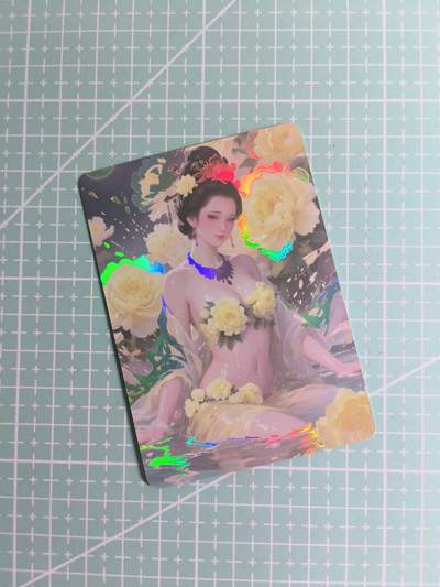 C先生卡牌 第26期 持续收拍品中…零手续费代拍 - 【彩闪】绘天阁《次元鉴赏》杨玉环·黄  双服饰(第二张特藏)