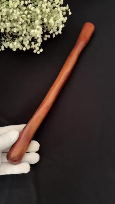 零元拍：NO.12海南黄花梨随形文玩把玩棍，尺寸长约：36CM