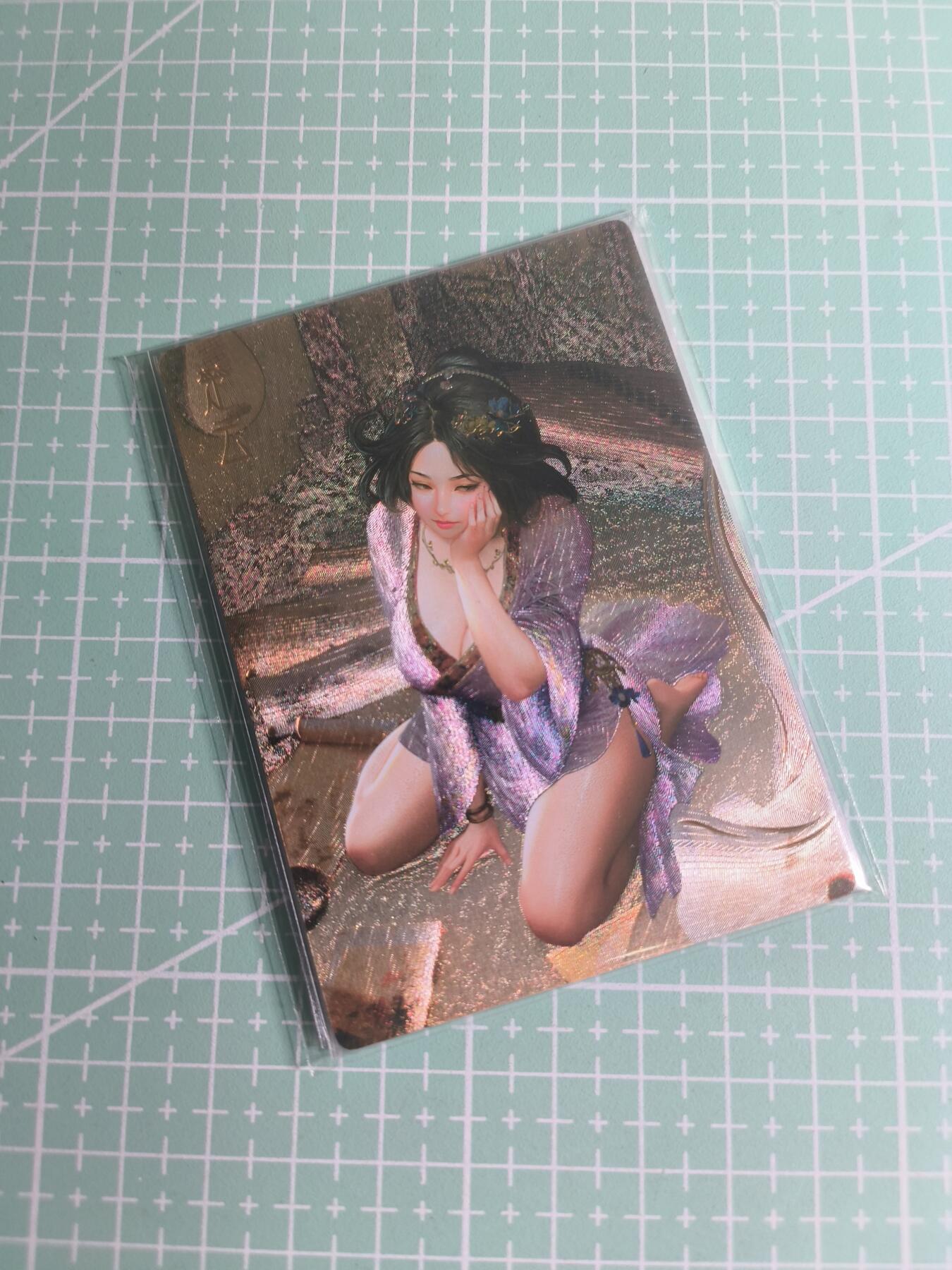 C先生卡牌 第26期 持续收拍品中…零手续费代拍 【粗闪】卡颜月色《金瓶梅》楚云 三渐变(第三张艺术)