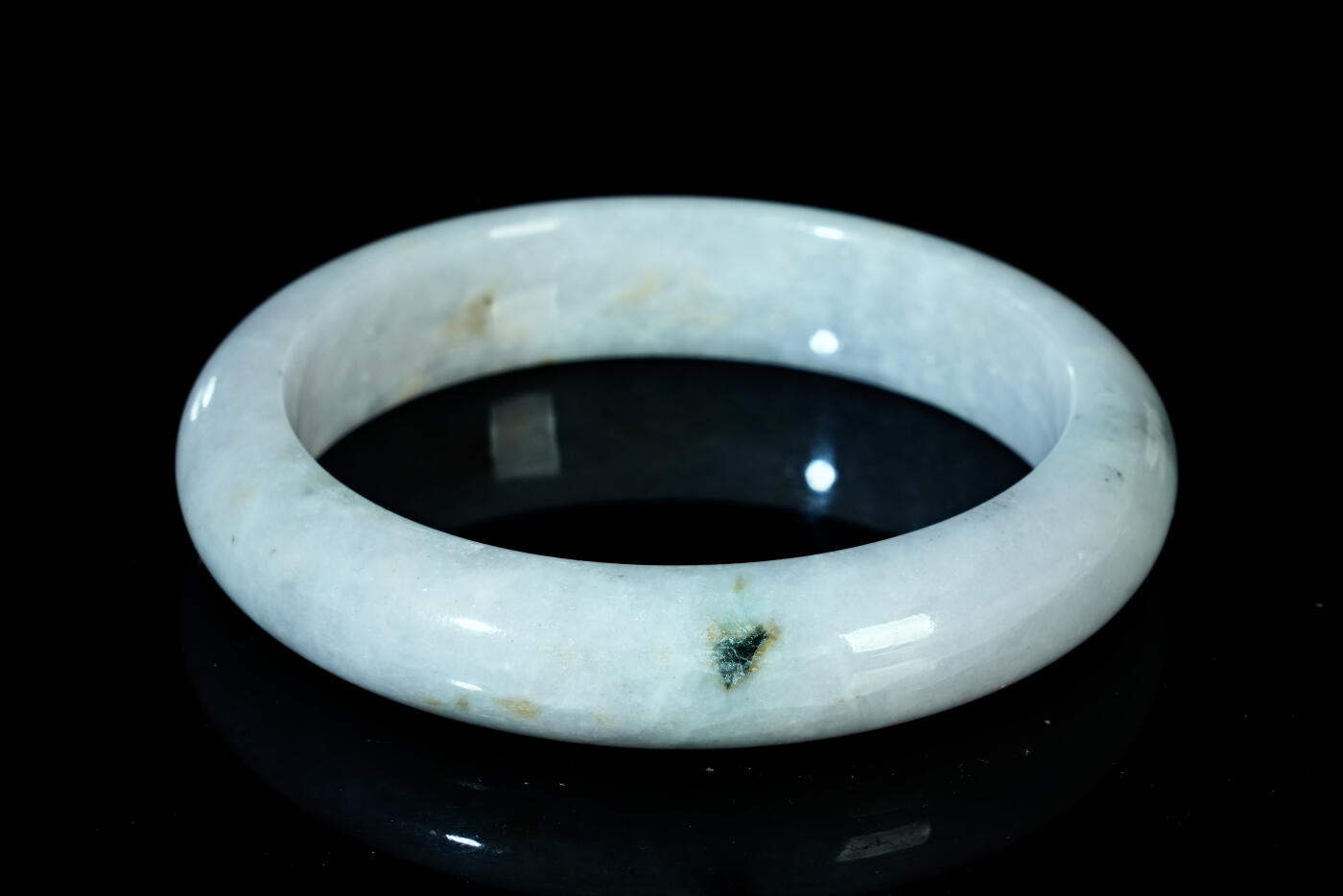 上海都达杂项专场六十八【全场包邮】 天然 冰糯种翡翠（A货）手镯 附鉴定证书95-136