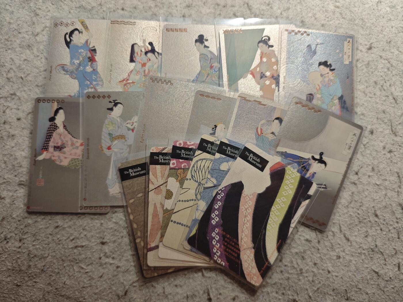 【随心含颖卡拍57期】卡游/集卡社/卡卡沃 抽卡机专场拍卖【无佣金】 卡游 绝版卡 大英博物馆 美女卡一套18张