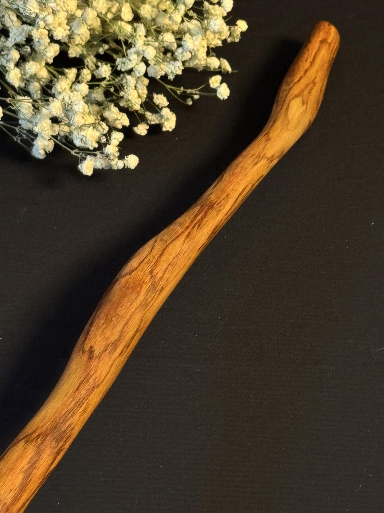 零元拍：NO.28海南黄花梨随形文玩把玩棍，尺寸长约：60.5CM