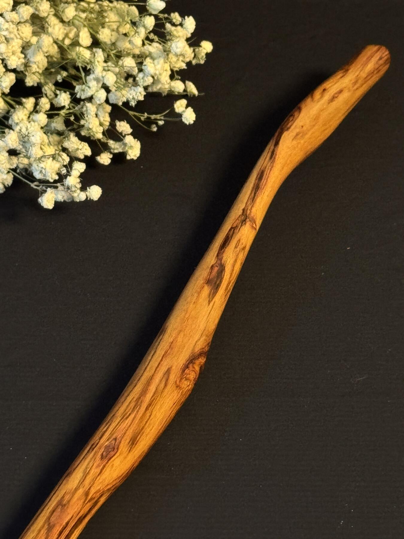 零元拍：NO.28海南黄花梨随形文玩把玩棍，尺寸长约：60.5CM