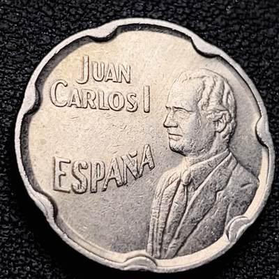 泉币菌-第221场-拍品多 请提前出价 - 1990年 西班牙50比塞塔 纪念92年世博会 铜镍币 20.3MM 异形币