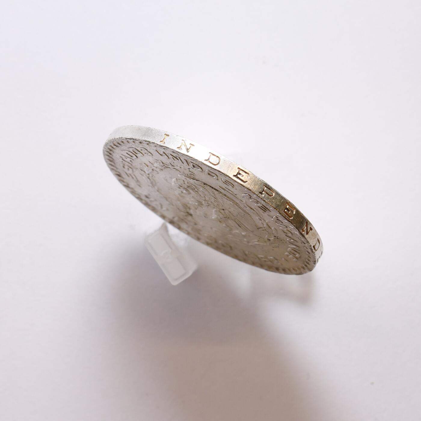 观钱 近现代机制币拍卖No.007（全场顺丰包邮，不区分偏远地区）  1962 年墨西哥莫雷洛斯像 1 比索银币，34.5mm，90% 银15.95g