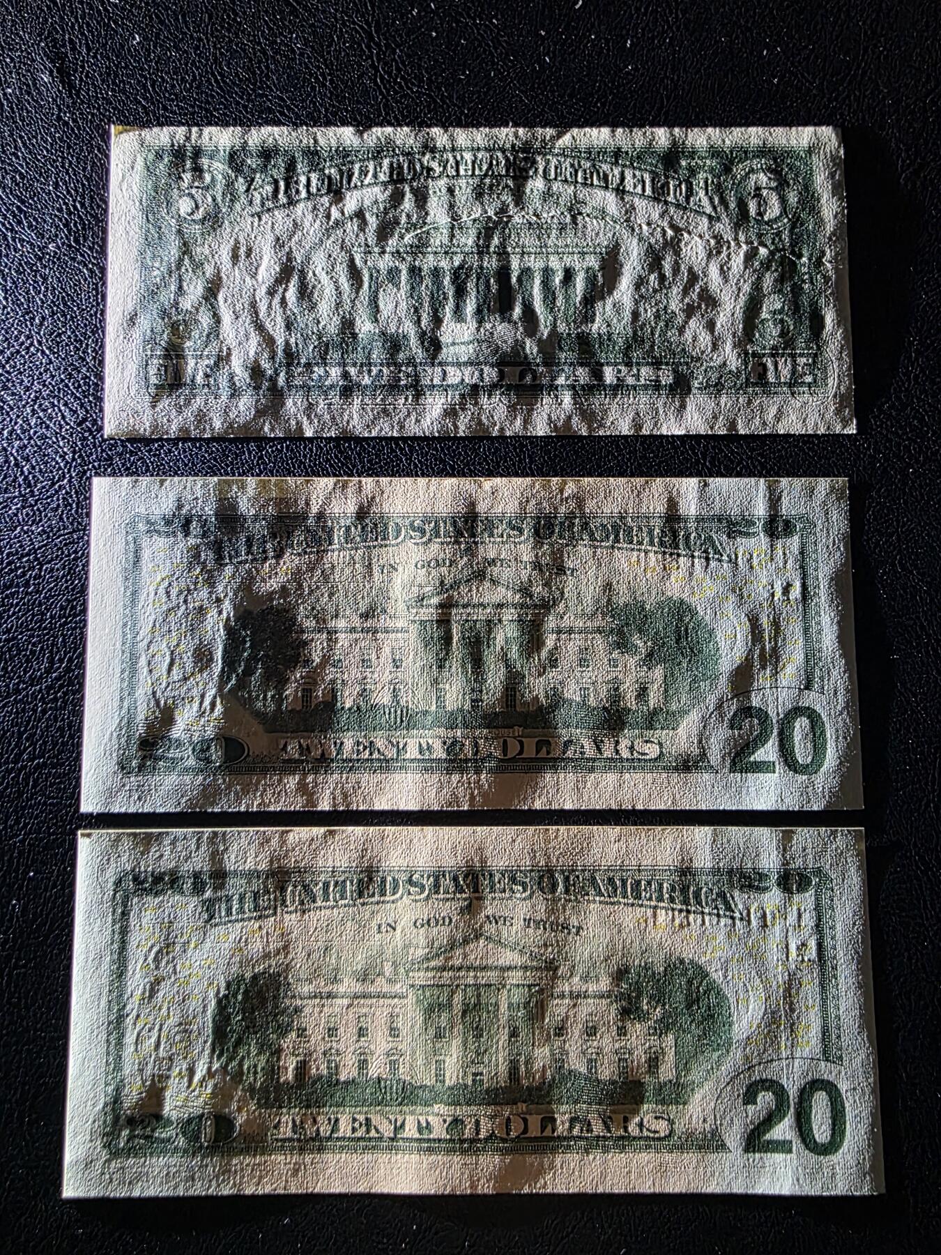 叁拾收藏第35期 美元3张  UNC