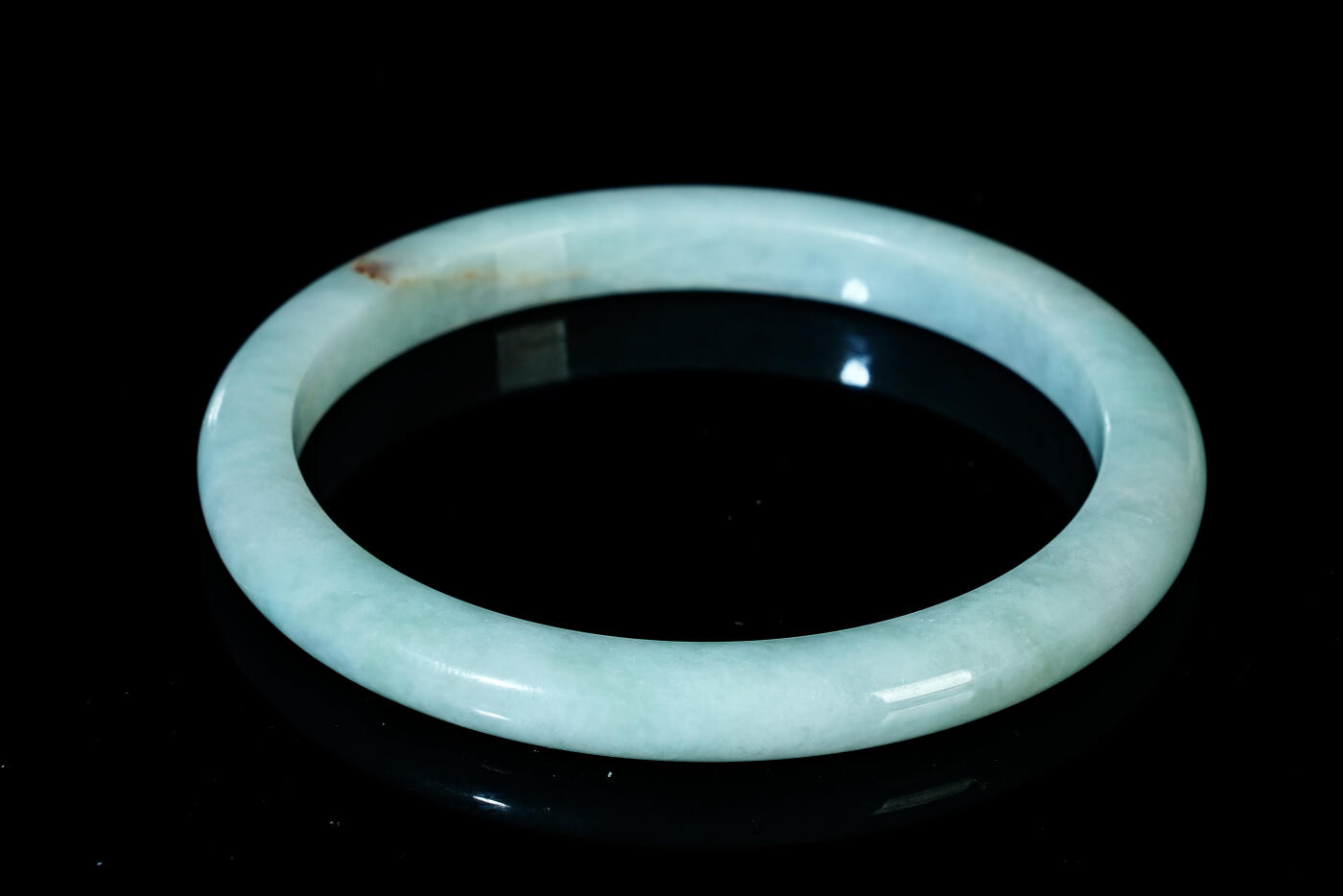 上海都达杂项专场六十八【全场包邮】 天然冰绿种翡翠（A货）手镯 附鉴定证书95-134