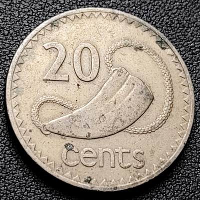 泉币菌-第221场-拍品多 请提前出价 - 英属斐济20分镍铜币 1981年 28.5mm 