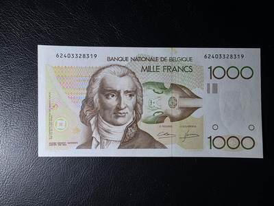 叁拾收藏第35期 - 比利时倒二版1000法郎  AU