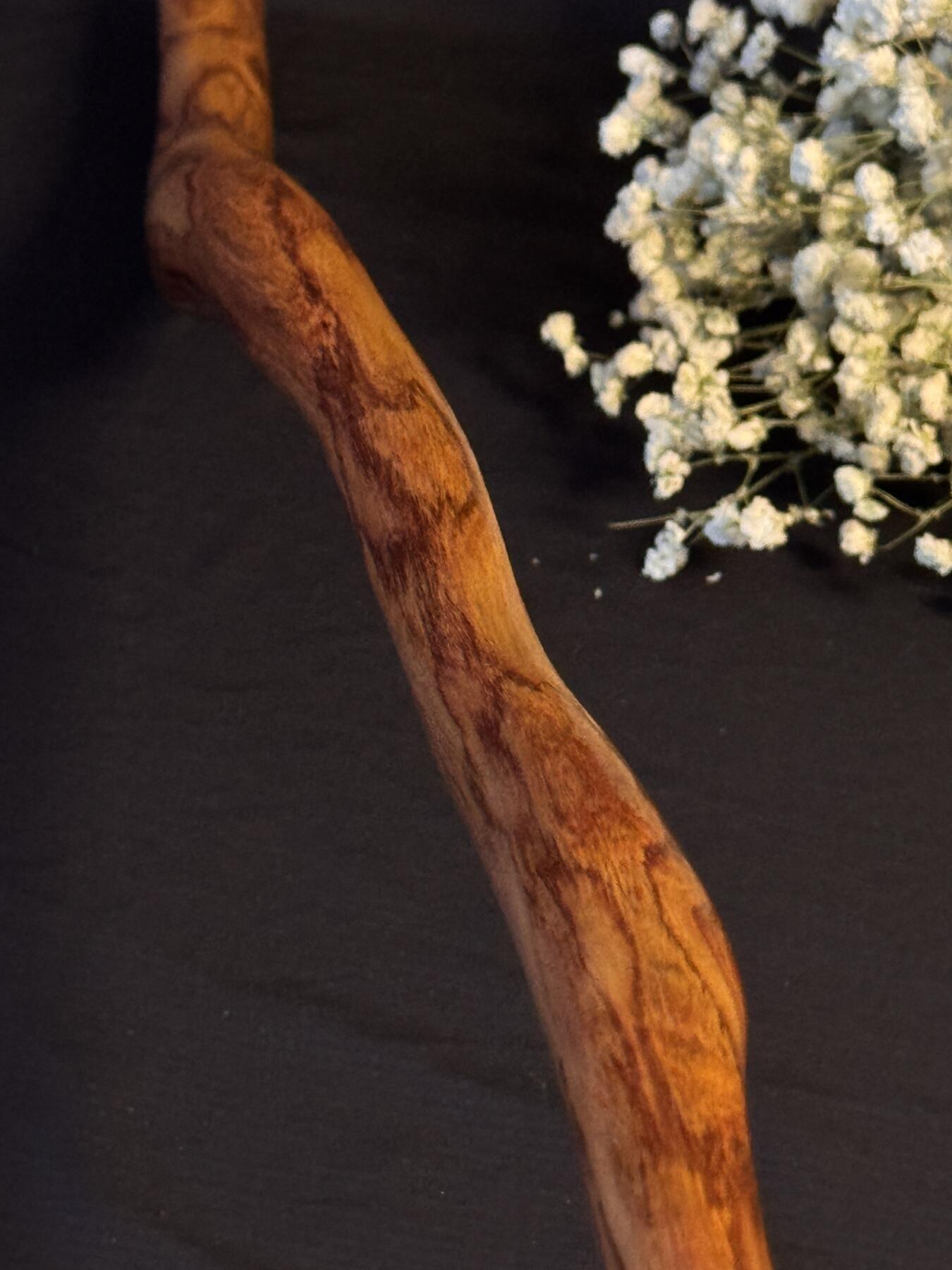 零元拍：NO.28海南黄花梨随形文玩把玩棍，尺寸长约：60.5CM