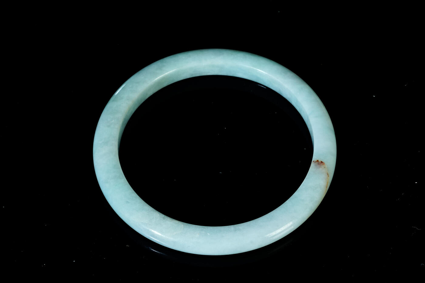 上海都达杂项专场六十八【全场包邮】 天然冰绿种翡翠（A货）手镯 附鉴定证书95-134