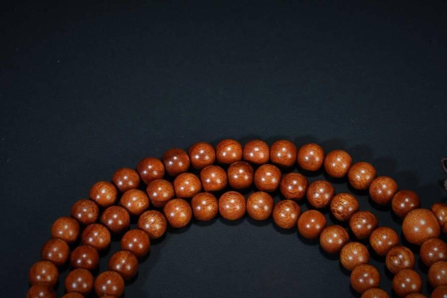 上海都达杂项专场六十八【全场包邮】 海南黄花梨0.6圆珠多圈手串 附鉴定证书