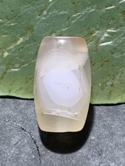 川料南红玛瑙荔枝冻飘红通货桶珠一颗！ - 川料南红玛瑙荔枝冻飘红通货桶珠一颗！