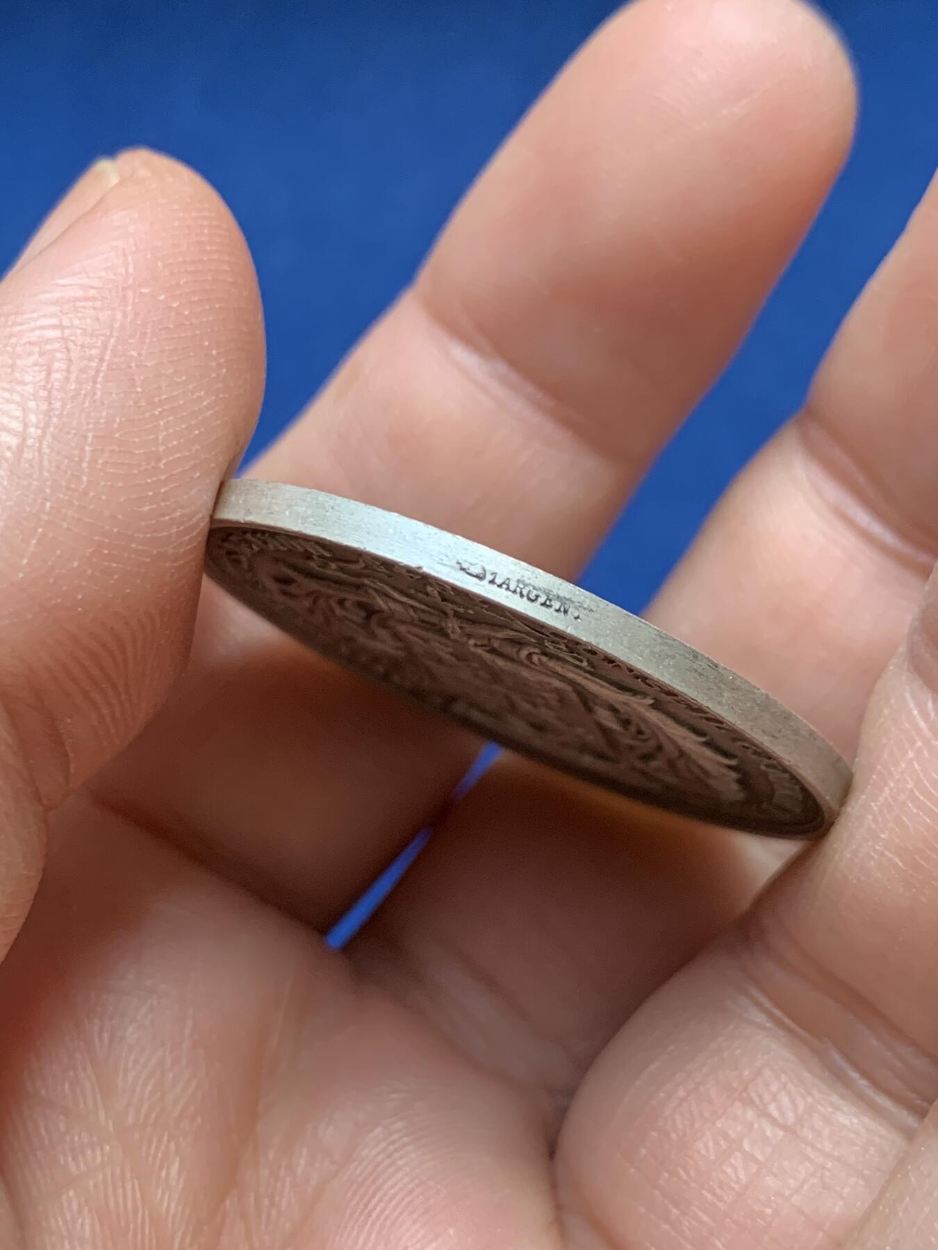 《竞宝斋》第478场 周日，周一 2场连拍 （全场包邮）欢迎送拍 法国里昂市立医院总理事会银章 17.65克 35mm 丰饶角1银标