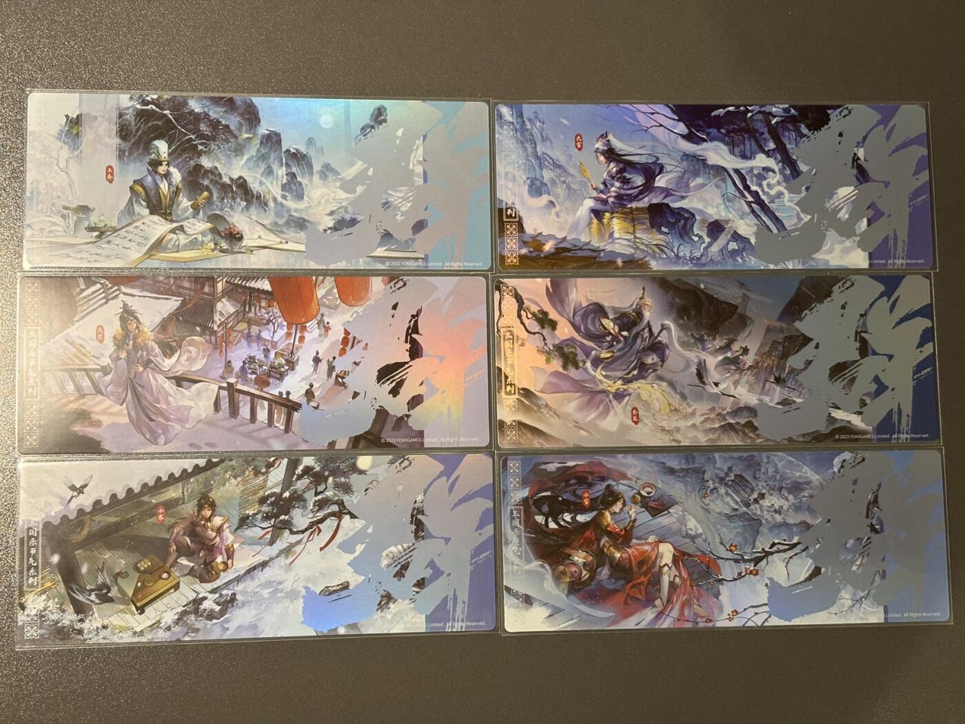 【四月清和雨乍晴】小王子卡拍第二十五场  游卡桌游 三国杀二十四节气镭射票 群雄6张