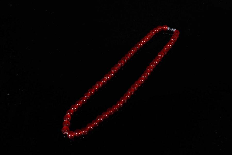 上海都达杂项专场六十八【全场包邮】 天然红玛瑙项链95-182