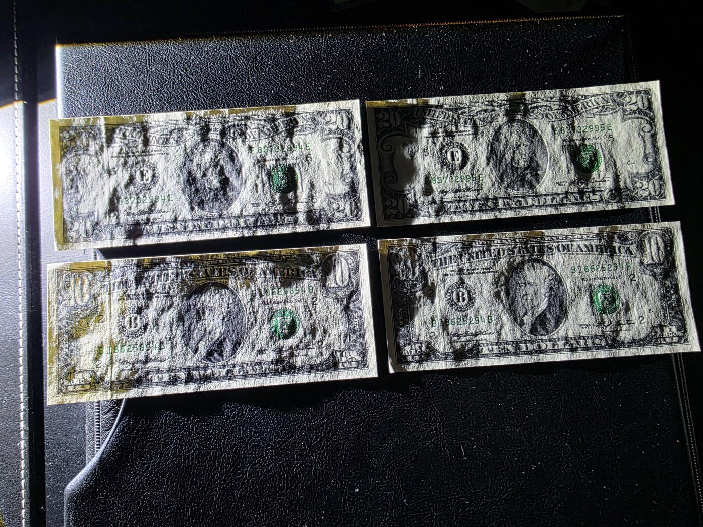 叁拾收藏第35期 小头美元4张  UNC