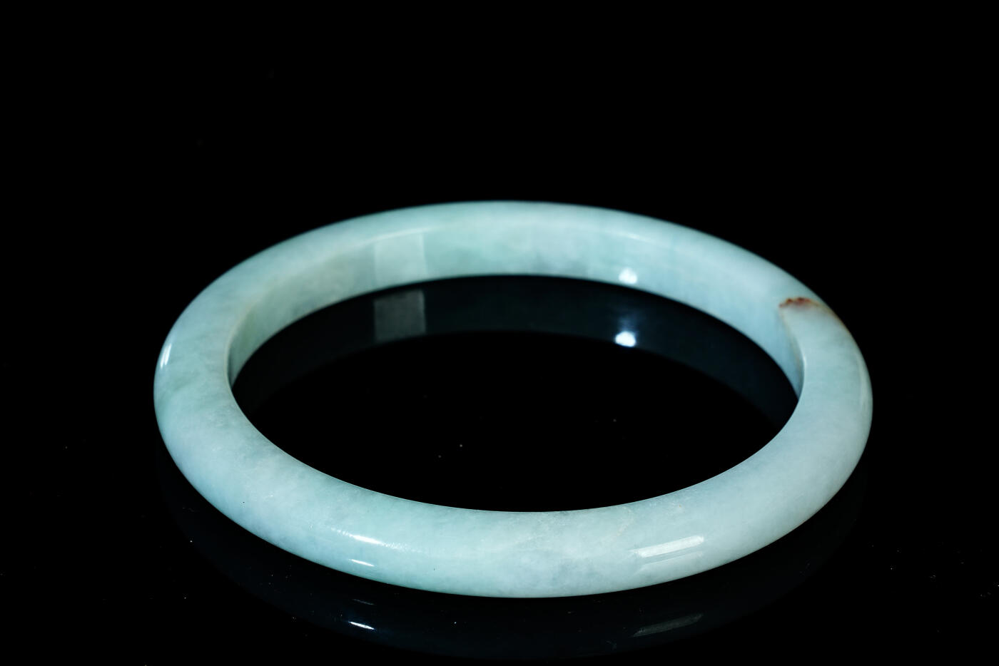 上海都达杂项专场六十八【全场包邮】 天然冰绿种翡翠（A货）手镯 附鉴定证书95-134