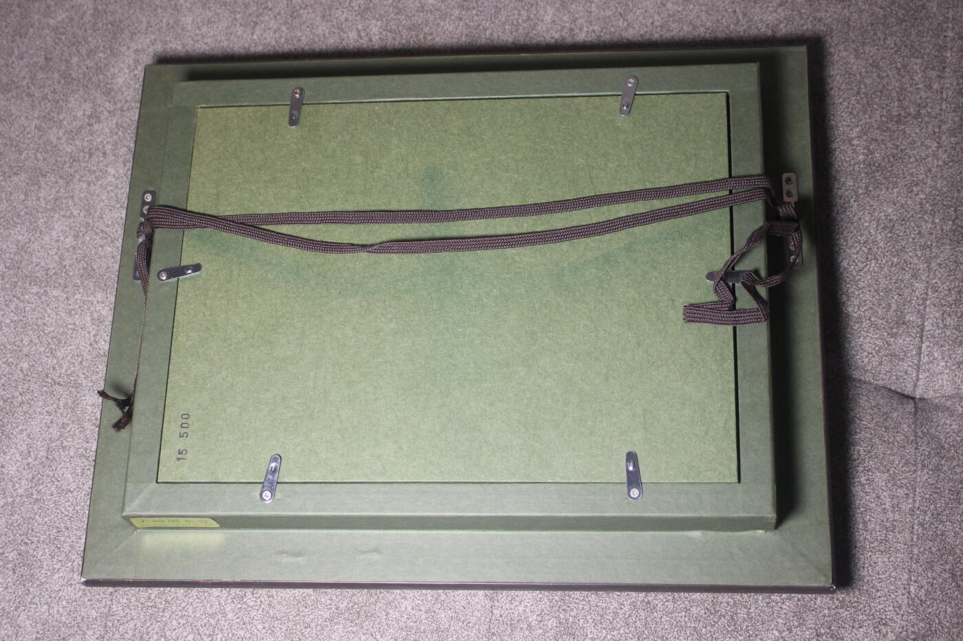 明治五等金鵄、六等旭日、四等瑞宝套装，章体和略章装裱在玻璃木相框中，套装整体非常厚重，章体日常佩戴品相，珐琅轻微缺损，原盒保存完好