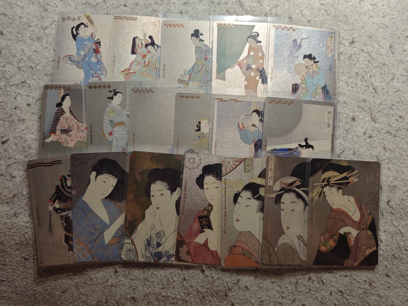 【随心含颖卡拍57期】卡游/集卡社/卡卡沃 抽卡机专场拍卖【无佣金】 卡游 绝版卡 大英博物馆 美女卡一套18张