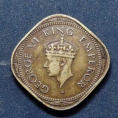 【全场包邮】纯粹捡漏拍518场 - 英属印度1944年乔治六世2安娜