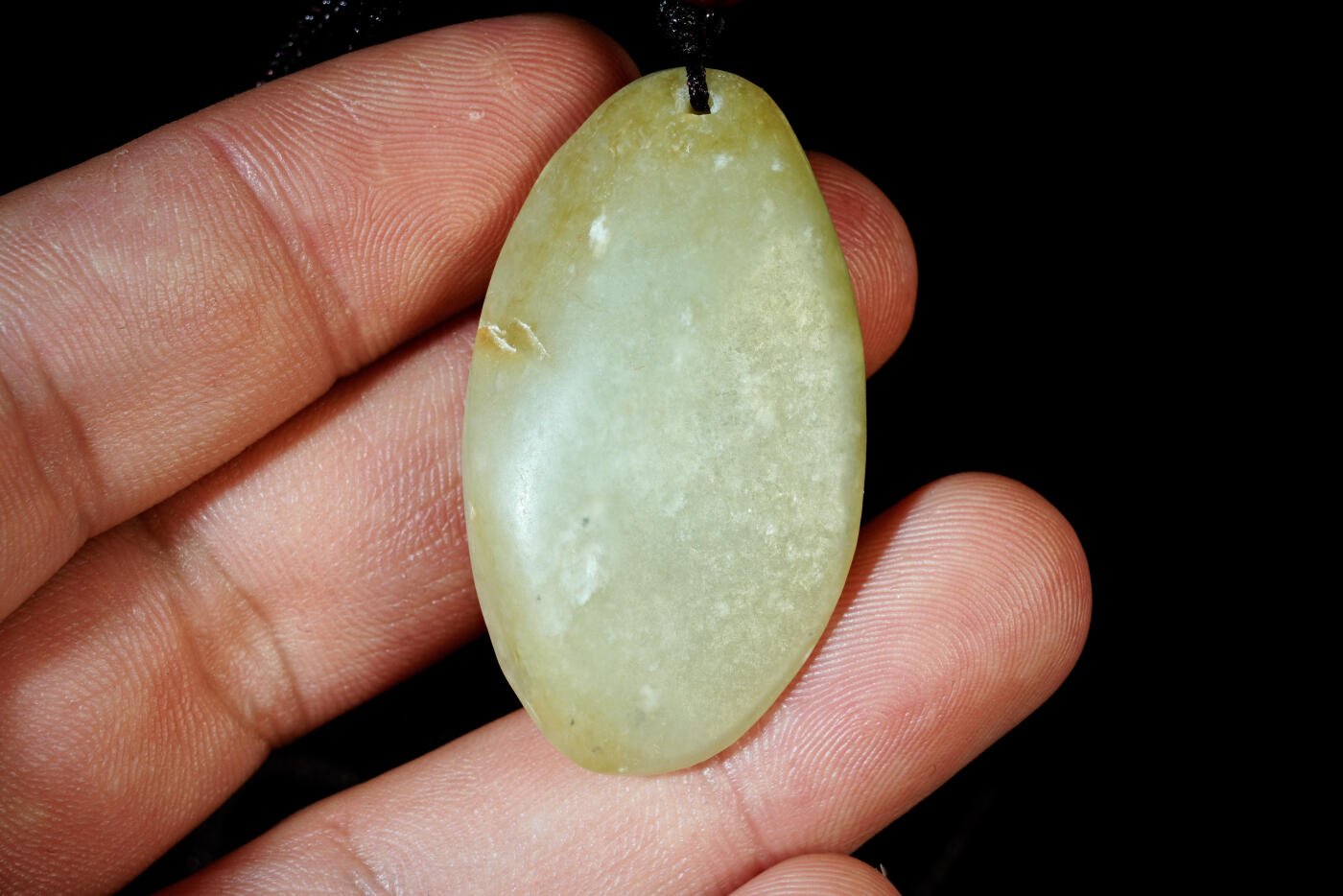 上海都达杂项专场六十八【全场包邮】 天然和田玉精雕《玉兔送财》挂件95-161