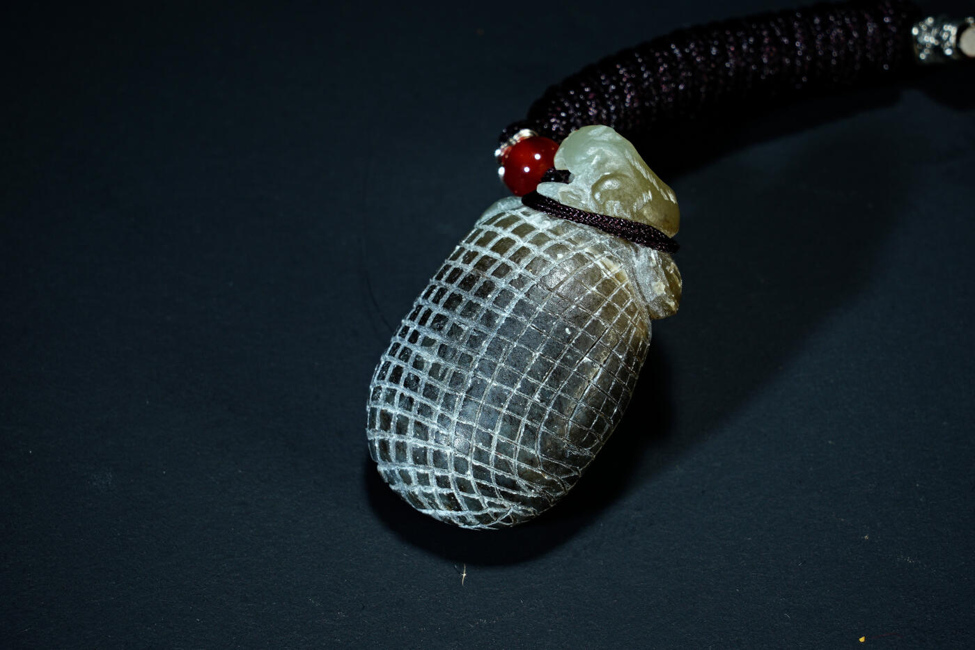 上海都达杂项专场六十八【全场包邮】 天然和田玉精雕《代代数钱》挂件95-155