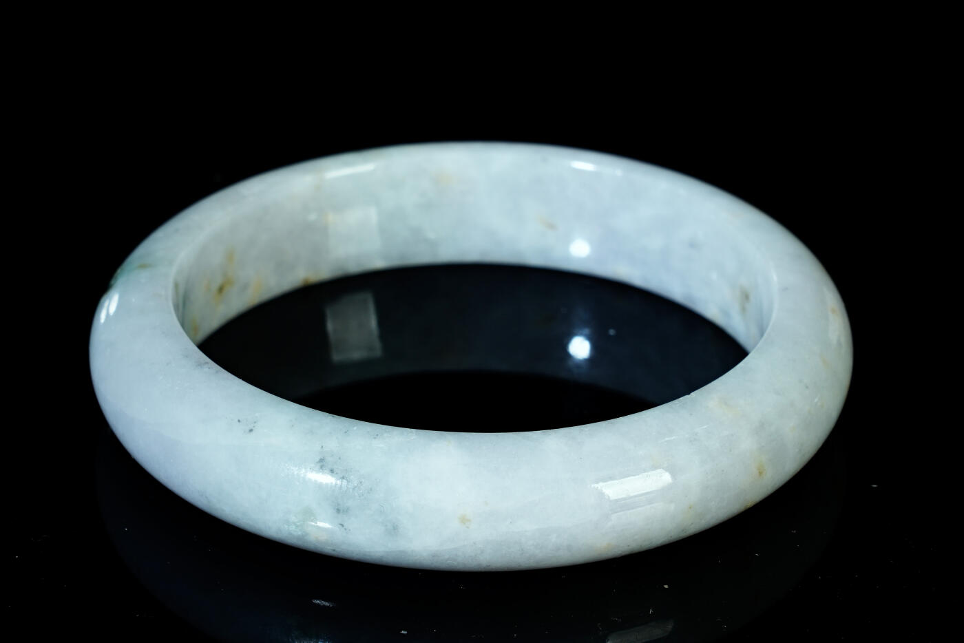 上海都达杂项专场六十八【全场包邮】 天然 冰糯种翡翠（A货）手镯 附鉴定证书95-136