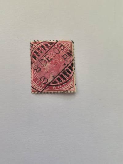 杂票 - 英属印度早期维多利亚女王像1枚旧