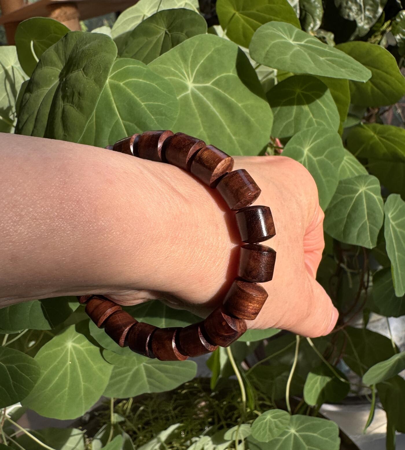 零元拍：老料海南黄花梨桶珠手串：10MM