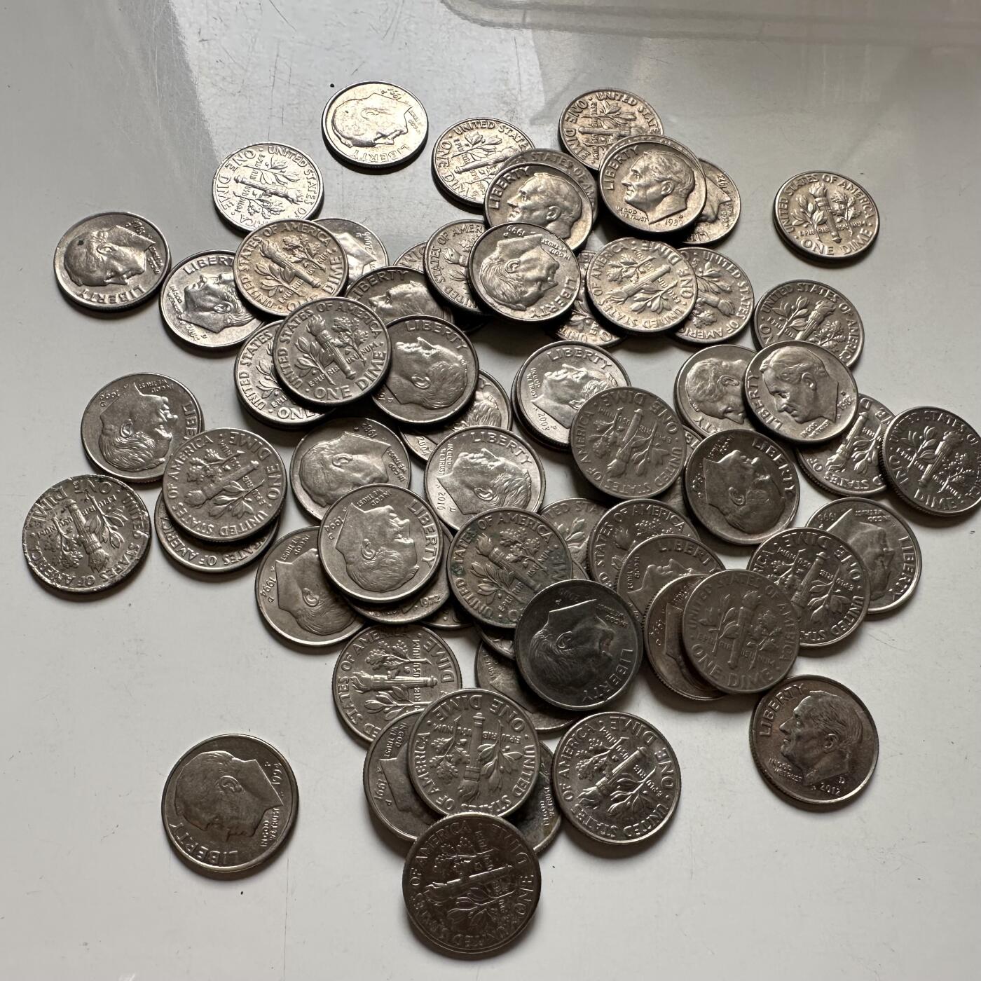 🌹外币初藏🌹🐯2026年第39场   每周二四六晚8️⃣点 苏联泰国纪念币世界钱币 10美分一组65枚