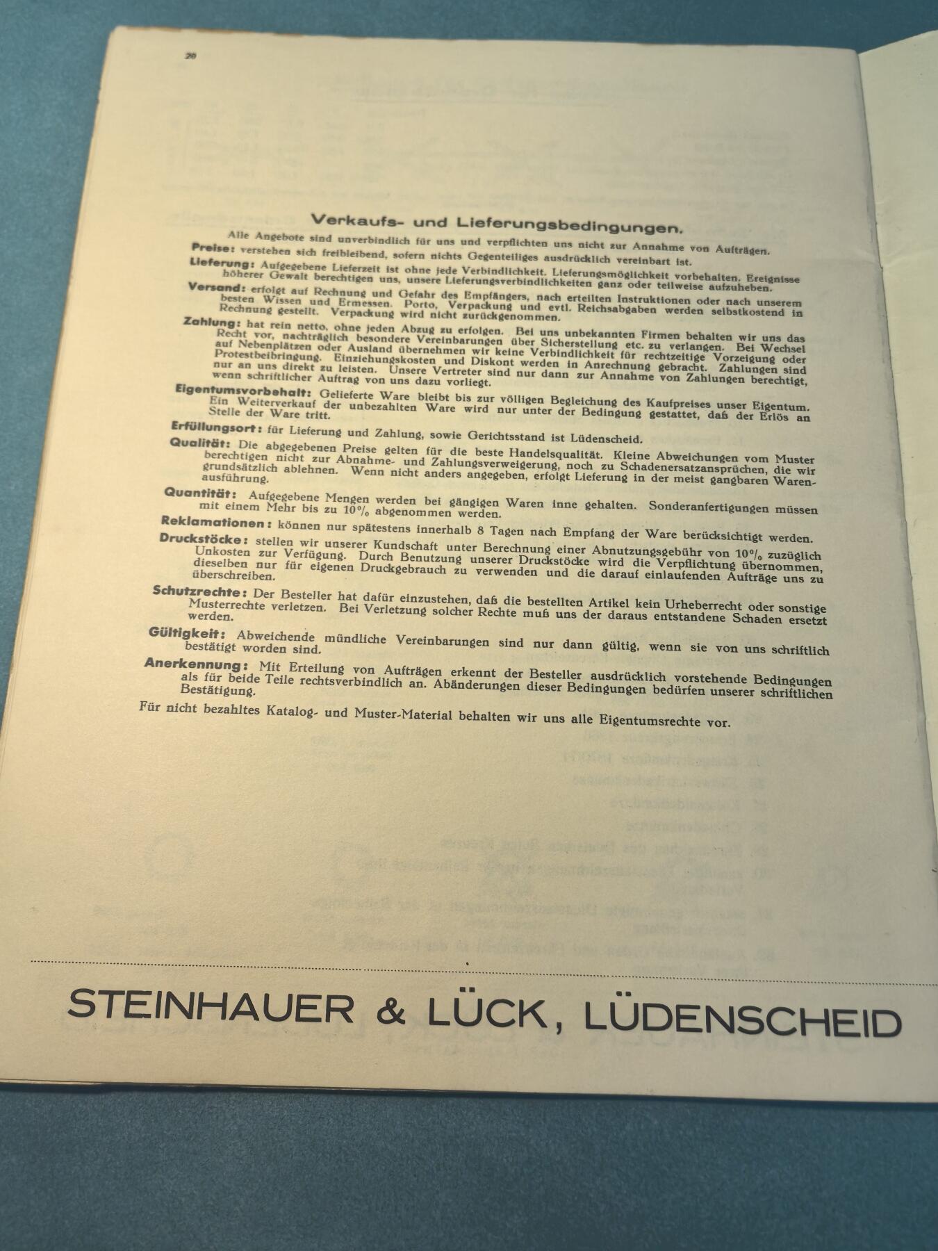 盛世勋华——号角文化勋章邮票专场拍卖第313期 德国（1939）知名大厂Steinhauer & Luck 1939年产品目录