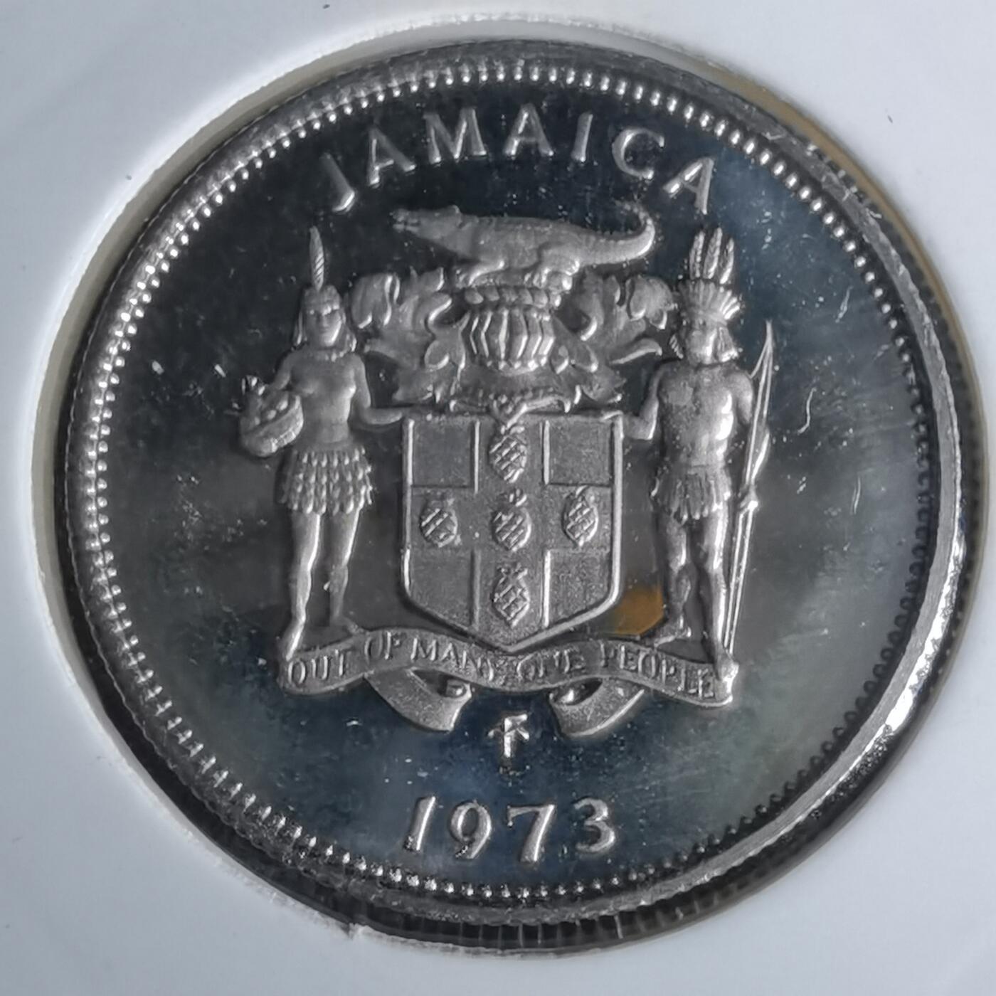 沼泽如烟--第1044场 牙买加1973年5分精制币