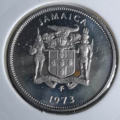沼泽如烟--第1044场 - 牙买加1973年5分精制币