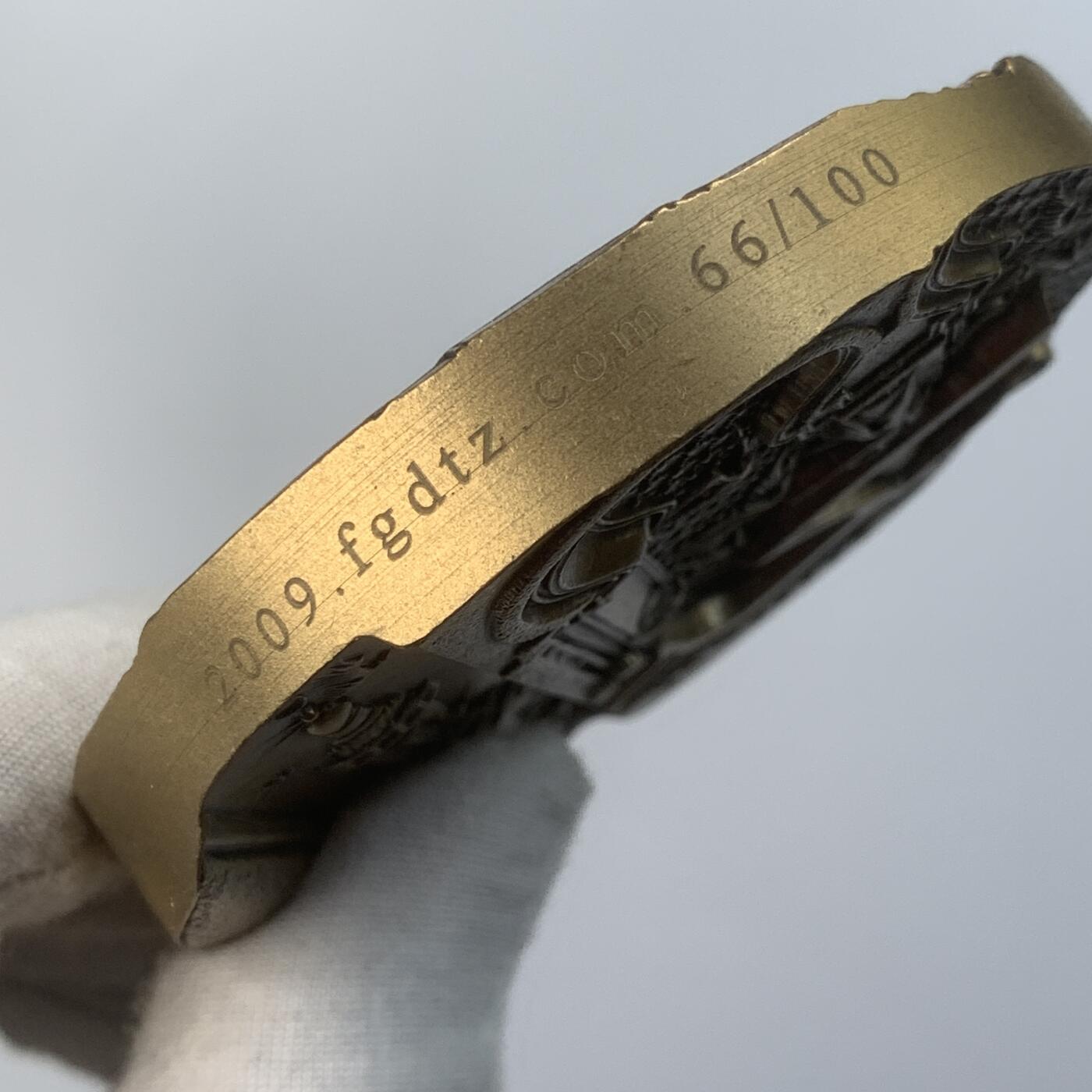 掌中浮雕-藏着的欧洲第057场 法国杜弗莱大铜章，麦加铜章 ， 杜弗莱经典麦加 ，81mm，382g，原盒