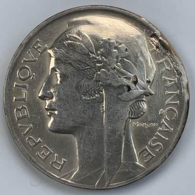 掌中浮雕-藏着的欧洲第057场 - 法国体育教育镀银铜奖章，50mm